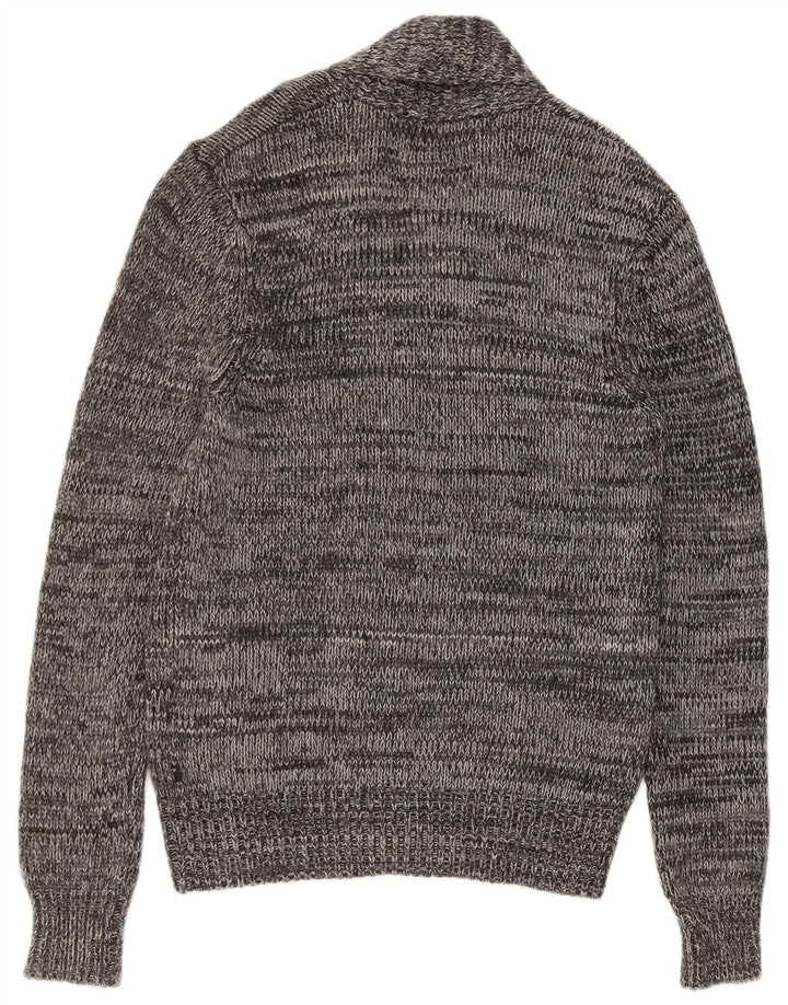 Levi's Herren-Strickjacke mit schmaler Passform, kleine, grau gefleckte Viskose