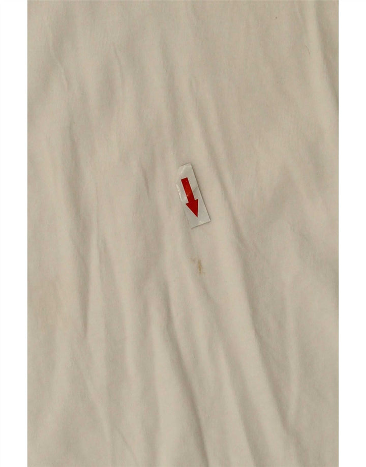 Ralph Lauren Herren-Top, langärmelig, mittelweiße Baumwolle