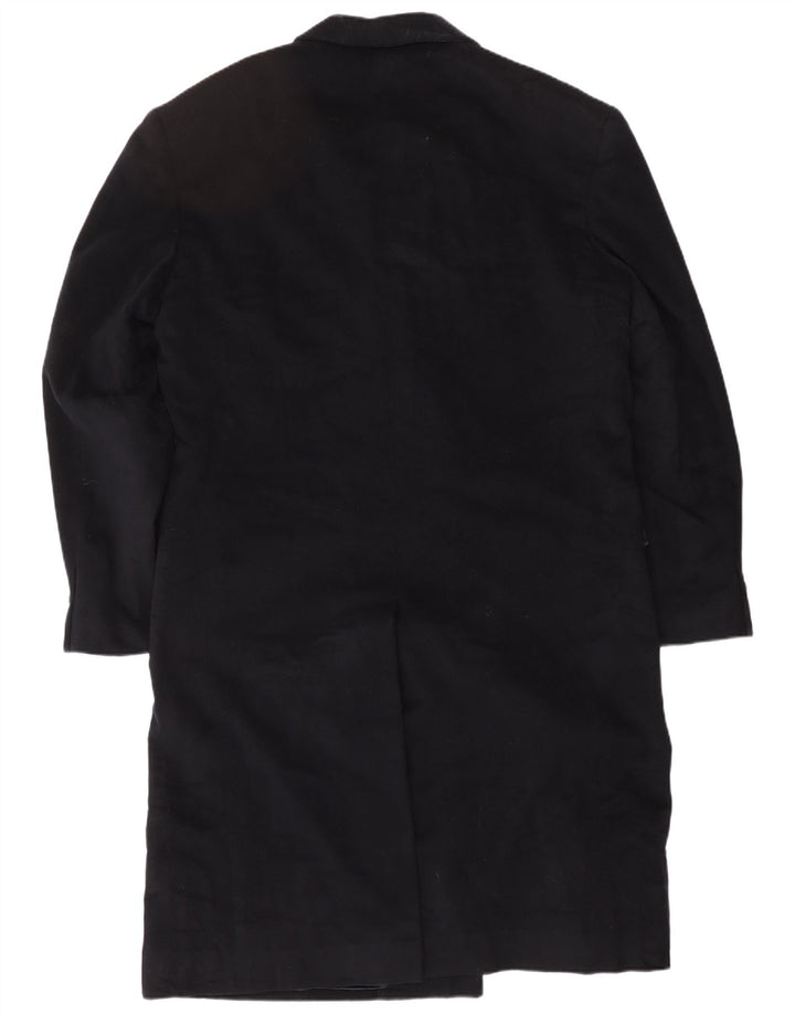 LUCA D'ALTIERI Zweireihiger Herrenmantel IT 48 Medium Navy Blue Classic