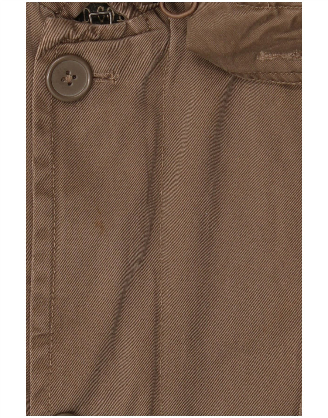 BENETTON Herren Parka mit Kapuze IT 48 Mittelbraunes Polyester