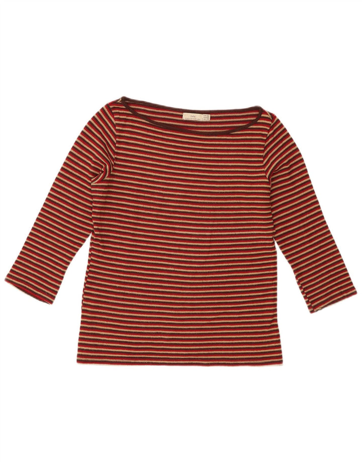 Zara Damen-Top, 3/4-Ärmel, UK-Größe 44, groß, mehrfarbig gestreift