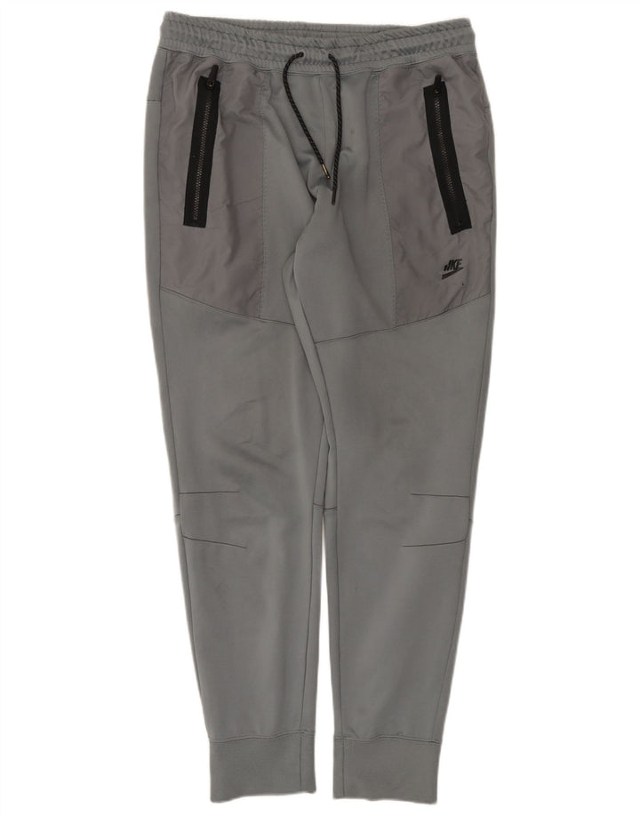 Nike Herren Therma-Fit-Trainingshose, Jogginghose, Größe L, grau, Polyester