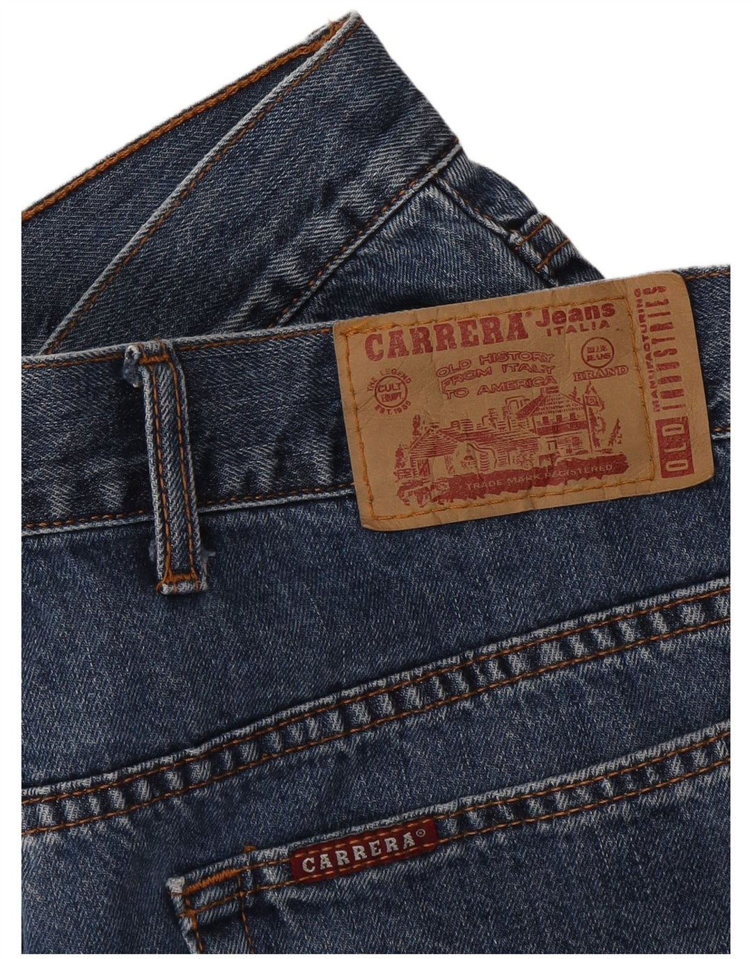 Carrera Damen Tapered Jeans W36 L30 Blau
