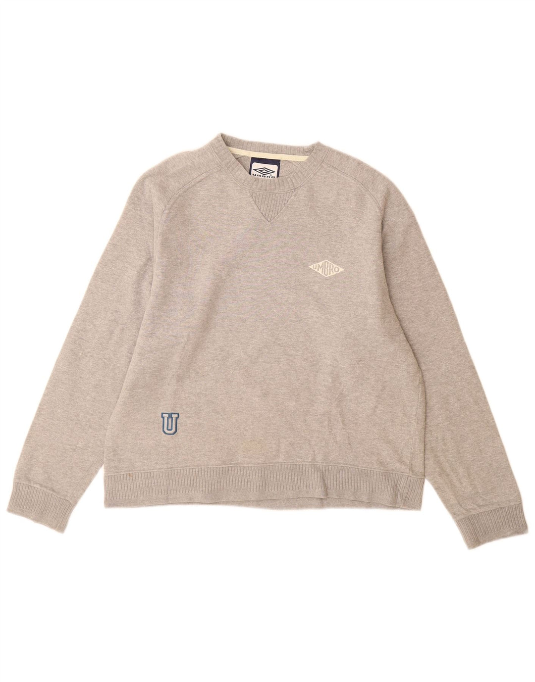 Umbro Herren Sweatshirt Pullover UK 35/37 Small Grau Baumwolle