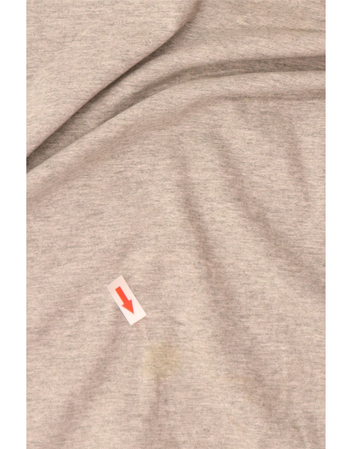 Nike Herren T-Shirt Top Large Grau Baumwolle