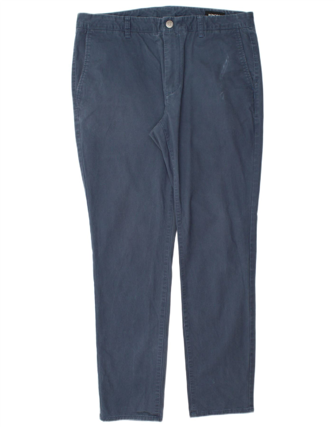 BONOBOS Slim Chino-Hose für Herren, W35, L30, Blau, Baumwolle