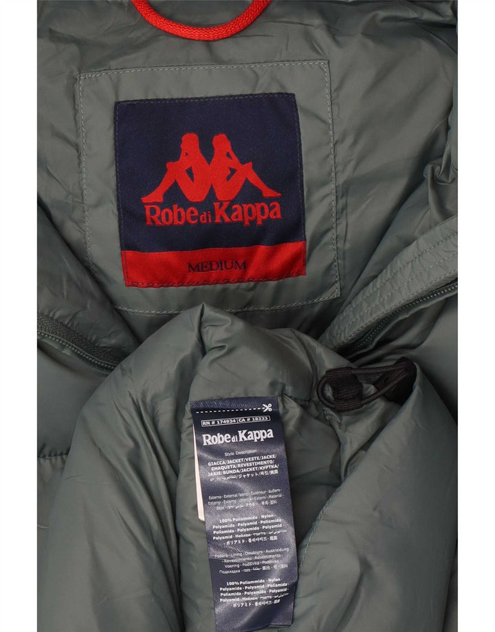 Kappa Herren-Jacke mit Kapuze, gepolstert, UK 38, mittelgrün, Polyamid