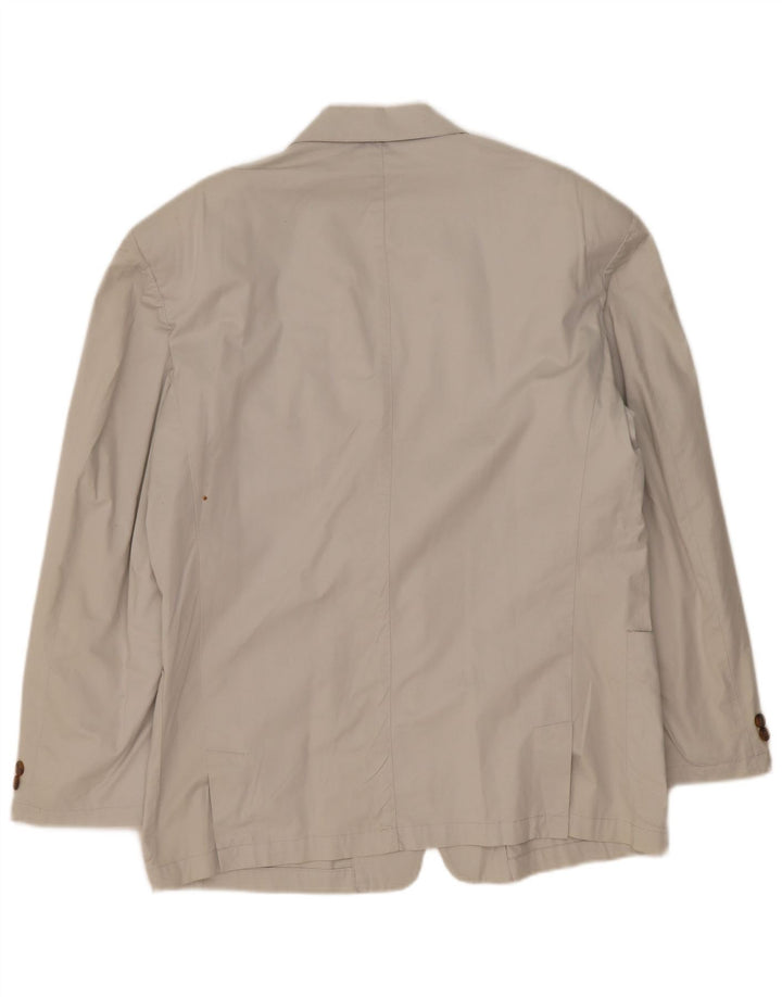 AUSRÜSTUNG Herren-Blazerjacke mit 2 Knöpfen, UK 40, Größe L, Grau, Baumwolle