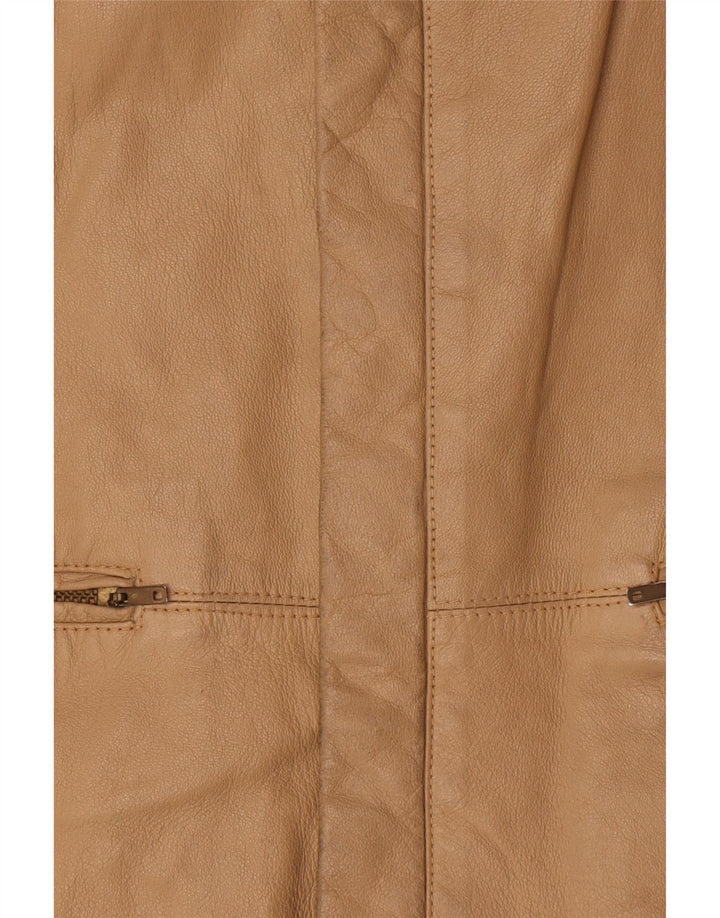 Vintage Herren Lederjacke IT 52 XL Beige