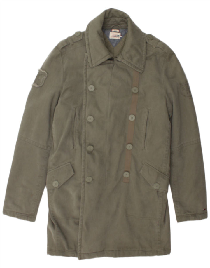 Tommy Hilfiger Herren Heritage Zweireihiger Mantel UK 40 Large Khaki