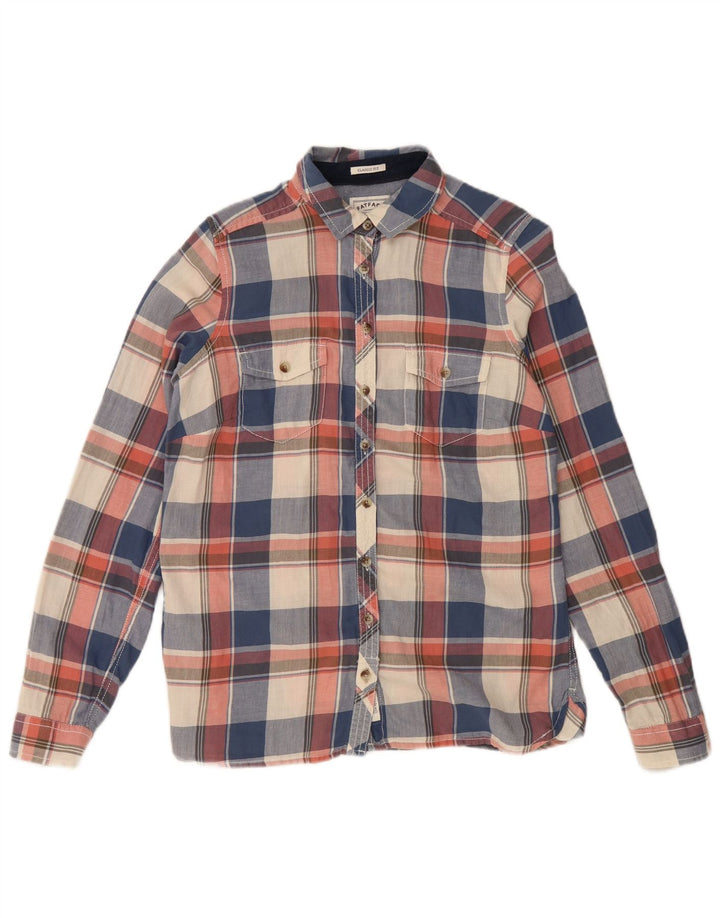 FAT FACE Womens Classic Fit Shirt UK 10 Small Multicoloured Check