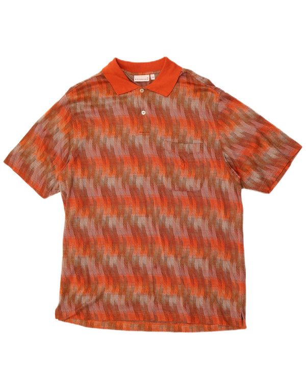 Rodrigo Herren Poloshirt IT 54 XL Mehrfarbig gestreift aus Baumwolle