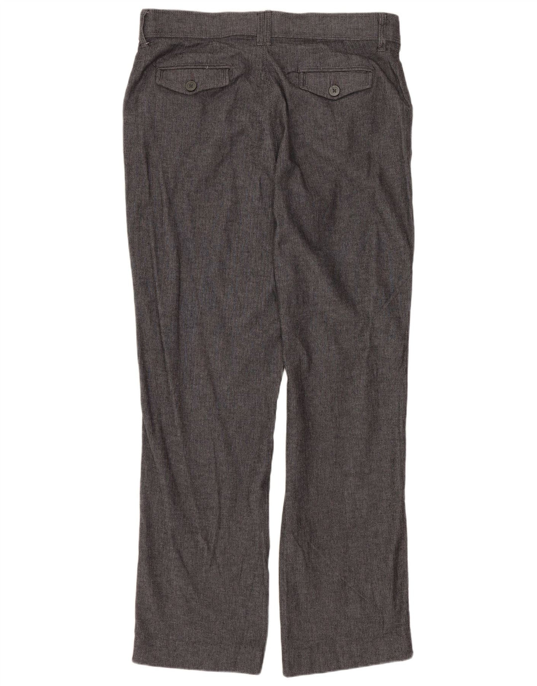 Lee Womens Chino Trousers US 12 Large W34 L30 Grey Herringbone Cotton