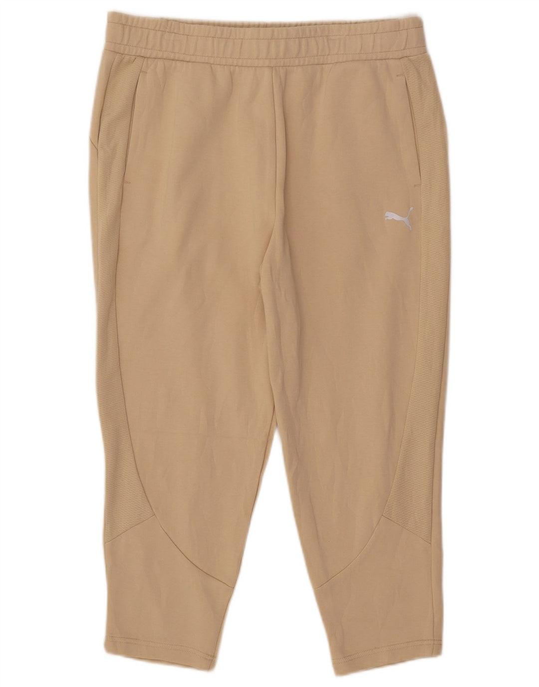 PUMA Damen Capri-Trainingshose, UK 14, Größe L, Beige, Baumwolle