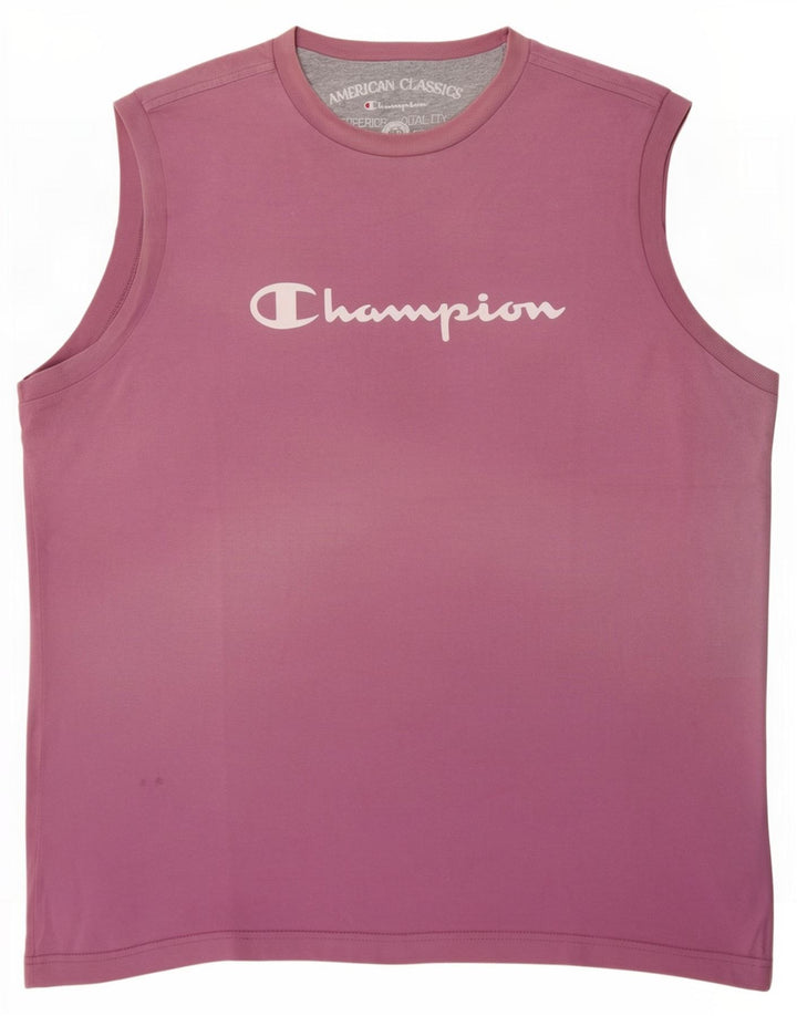 Champion Herren Grafik-Weste-Top 2XL Pink
