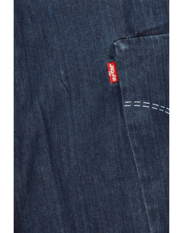 LEVI'S Mens Straight Jeans W32 L28 Navy Blue Cotton Vintage Levi's and Second-Hand Levi's from Messina Hembry 
