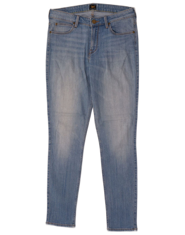 Lee Damen Scarlett Skinny Jeans W30 L29 Blaue Baumwolle