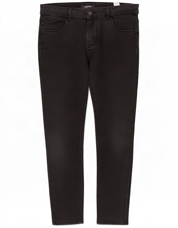Marks & Spencer Damen Skinny Jeans UK 14 Large W32 L26 Schwarze Baumwolle