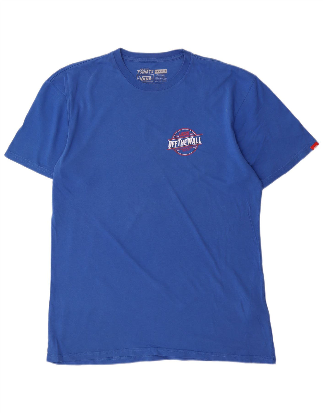 VANS Herren-T-Shirt mit klassischer Grafik, groß, aus blauer Baumwolle