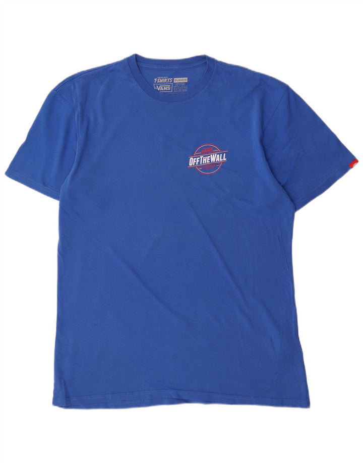 VANS Herren-T-Shirt mit klassischer Grafik, groß, aus blauer Baumwolle
