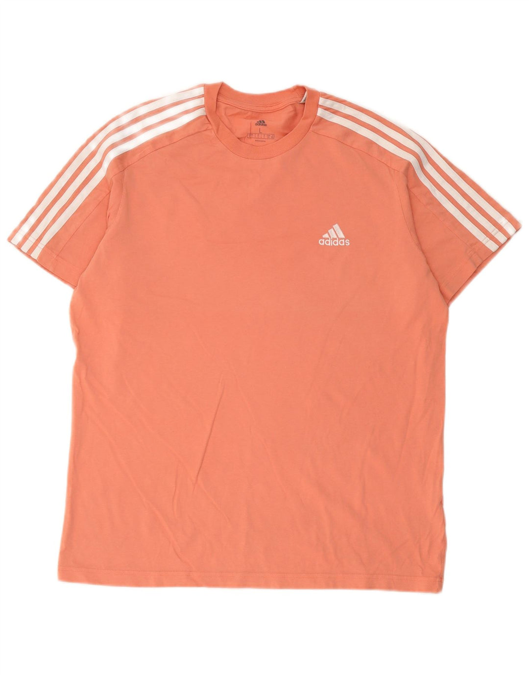 Adidas Herren T-Shirt Top Large Orange Baumwolle