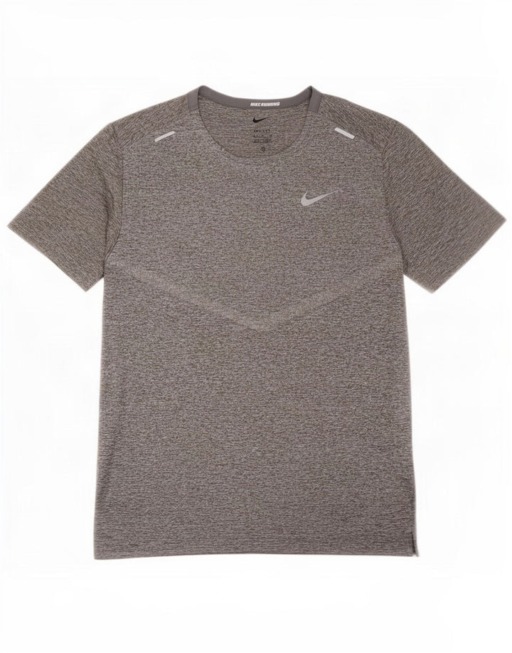 Nike Herren Dri Fit T-Shirt-Oberteil Mittelgrau meliert