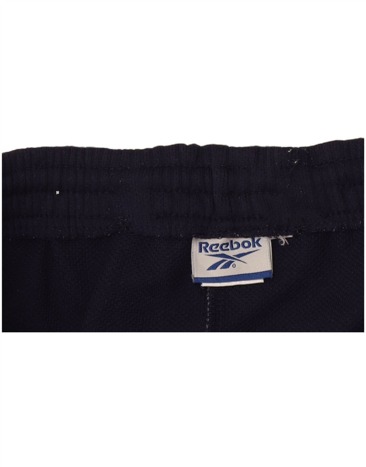 Reebok Herren-Trainingshose mit Grafik, groß, marineblaues Polyester