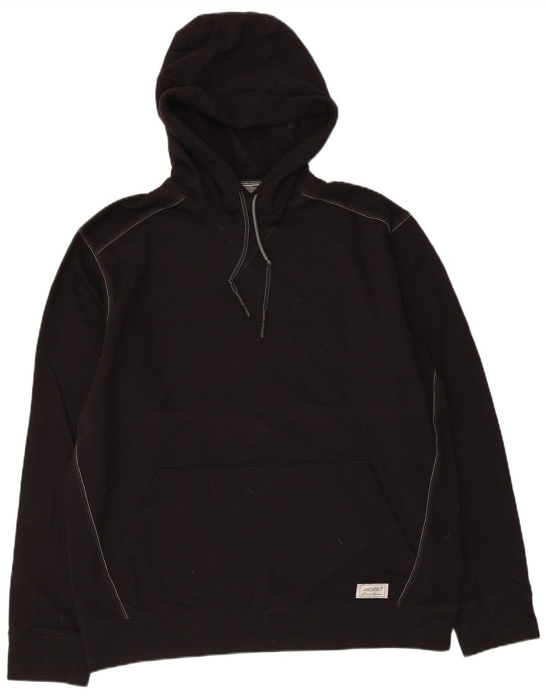 Eddie Bauer Herren Kapuzenpullover, groß, schwarze Baumwolle