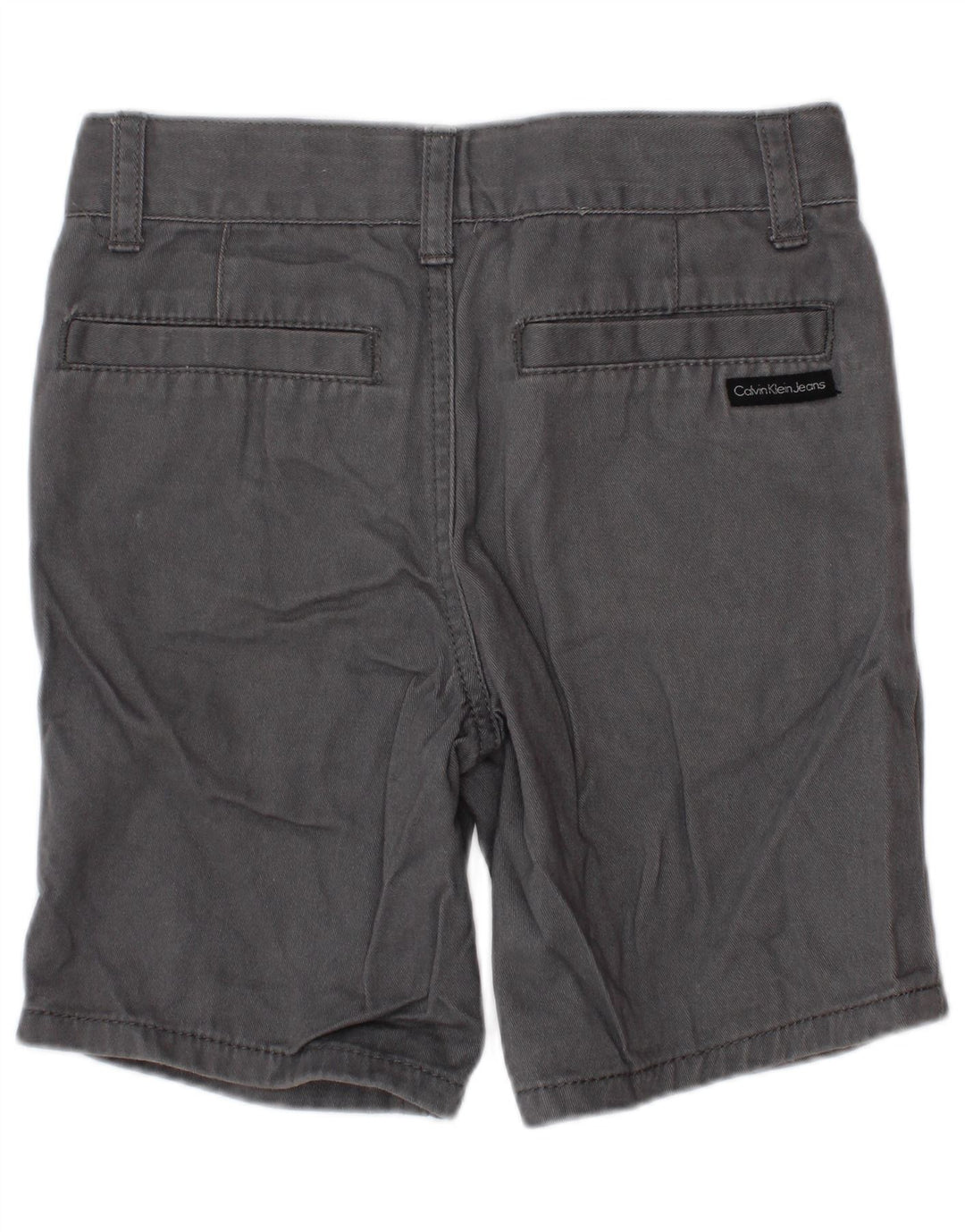 Calvin Klein Chino-Shorts für Jungen, 3–4 Jahre, W22, graue Baumwolle