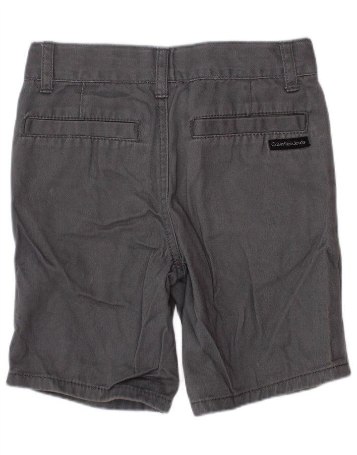 Calvin Klein Chino-Shorts für Jungen, 3–4 Jahre, W22, graue Baumwolle