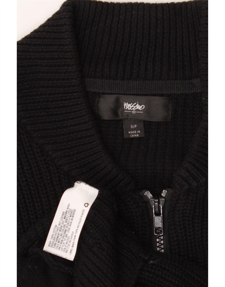 MOSSIMO Mens Cardigan Sweater Small Black Cotton Vintage Mossimo and Second-Hand Mossimo from Messina Hembry 