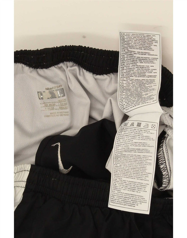 Nike Herren-Sportshorts, groß, schwarzes Farbblock-Polyester