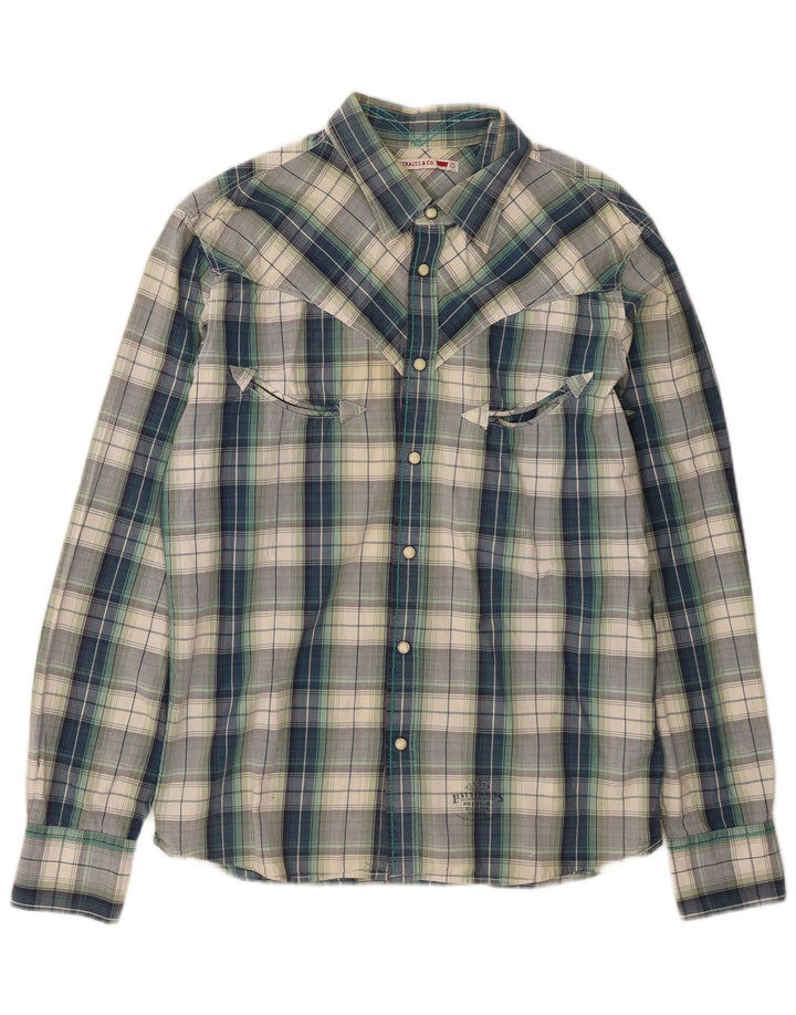 Levi's Herrenhemd, groß, blau kariert, Baumwolle