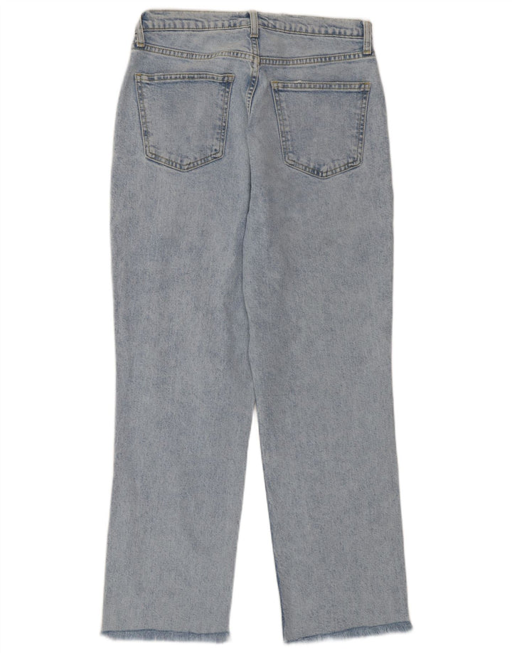 Zara Damen Straight Jeans EU 40 Medium W30 L26 Blau