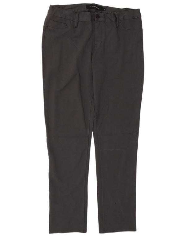 CALVIN KLEIN Damen Slim Freizeithose US 14 XL W34 L32 Graue Viskose