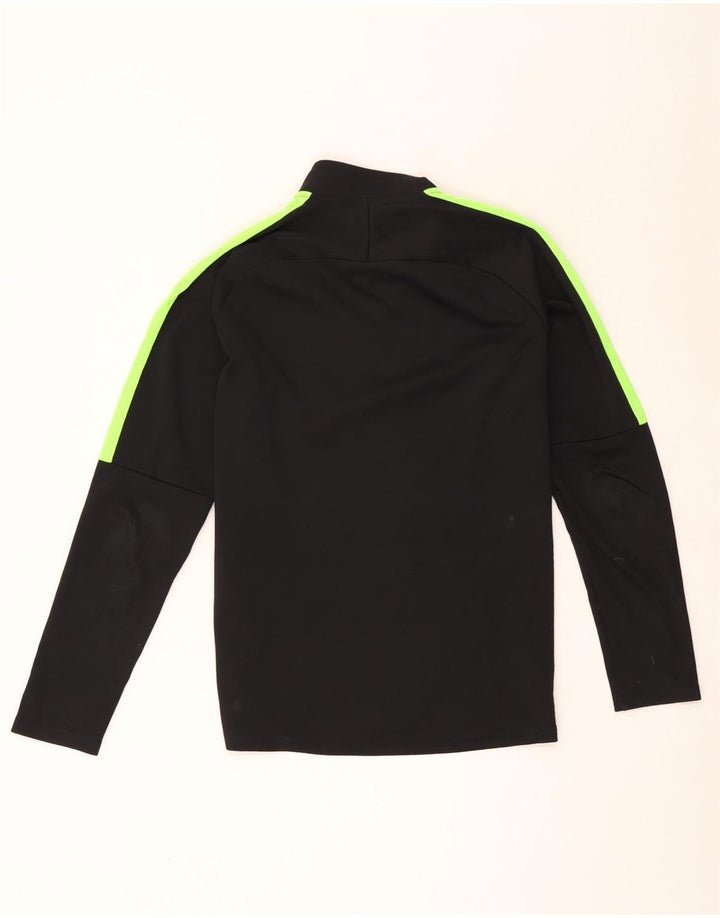 Nike Herren Dri Fit Pullover-Trainingsanzugoberteil mit Reißverschluss, Mittelschwarz, Farbblock