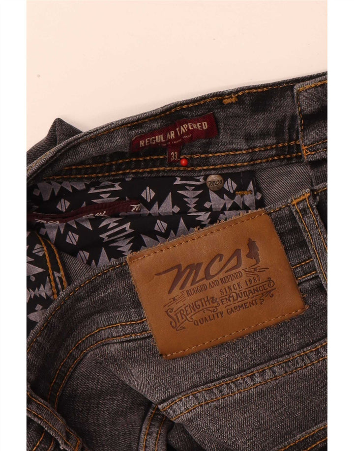 Marlboro Classics Herren Straight Jeans W33 L30 Grau