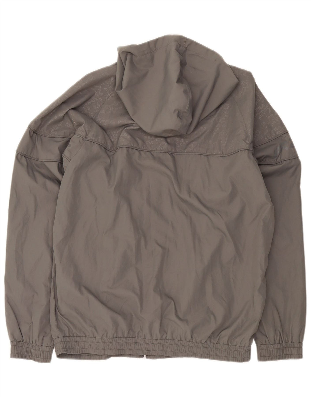 Fila Herren-Trainingsanzug mit grafischer Kapuze, Jacke, Größe S, grau, Polyester