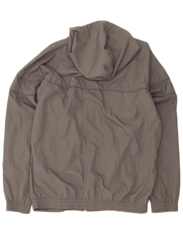 Fila Herren-Trainingsanzug mit grafischer Kapuze, Jacke, Größe S, grau, Polyester