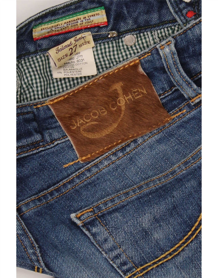 Jacob Cohen Damen Slim Jeans W27 L34 Blaue Baumwolle