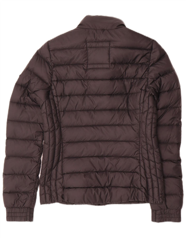 Hollister Damen Wattierte Jacke UK 6 XS Schwarz Nylon