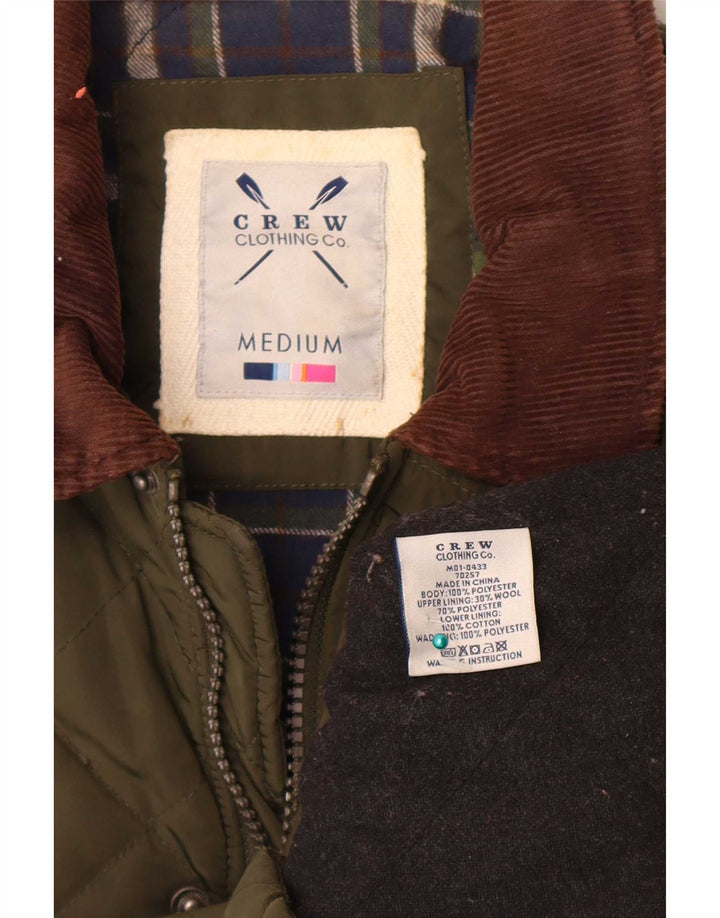 Crew Clothing Herren Steppjacke UK 38 Mittelgrünes Polyester