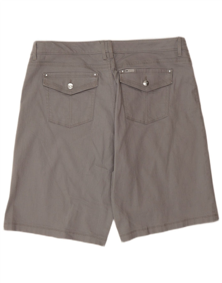 LEE Damen Slender Secret Casual Shorts W40 2XL Grau