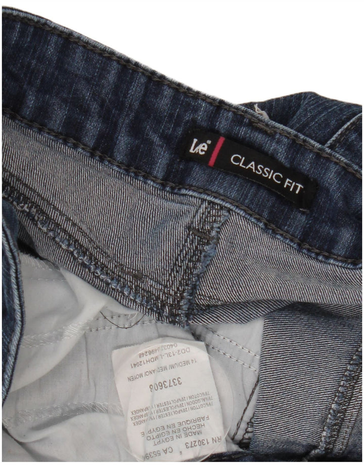 LEE Damen-Capri-Jeans mit klassischer Passform, US 14, XL, W32, L22, marineblaue Baumwolle
