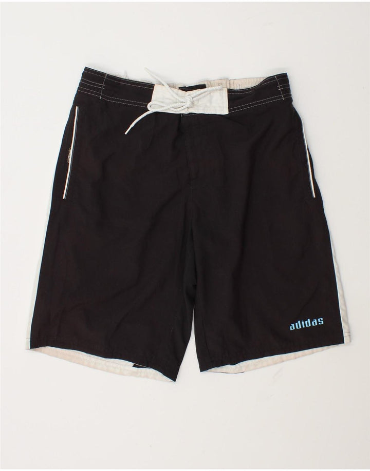 Adidas Herren-Badeshorts mit Grafik, Mittelschwarz, Colourblock-Polyester