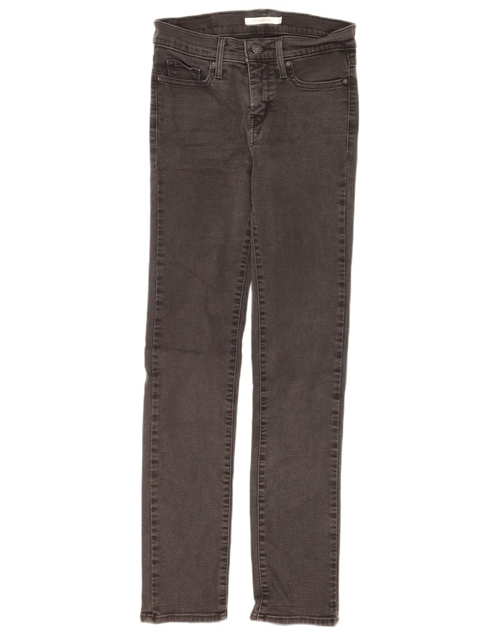 LEVI'S Damen 312 Shaping Slim Jeans W26 L30 Graue Baumwolle