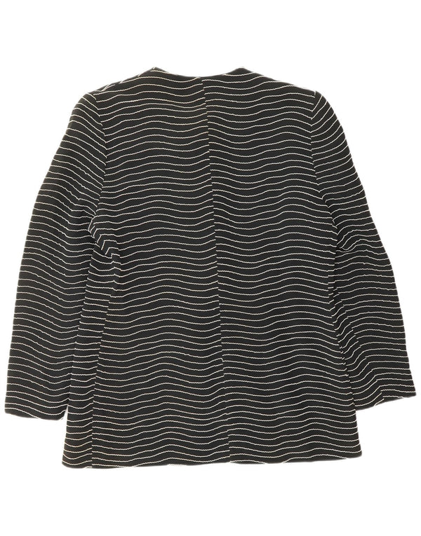 Gai Mattiolo Damen 6-Knopf-Blazerjacke IT 50 XL Schwarz gestreift