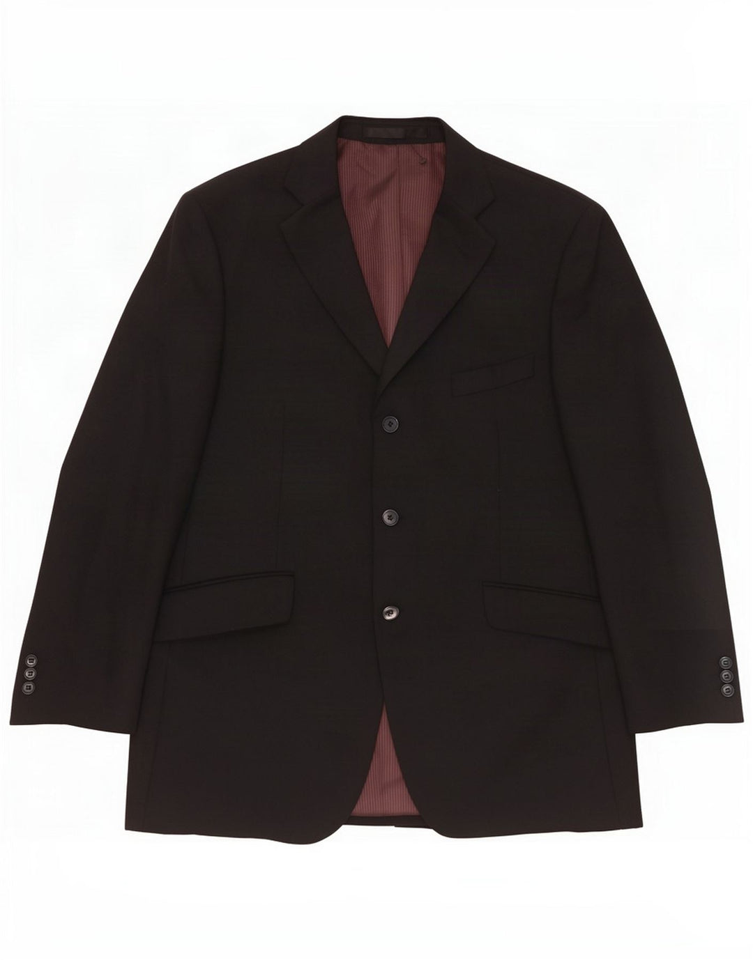 Marks & Spencer Herren-Blazer mit 3 Knöpfen, UK 42, großes Marineblau, Polyester