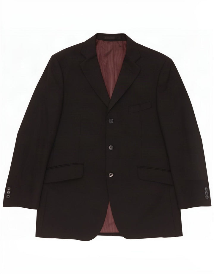 Marks & Spencer Herren-Blazer mit 3 Knöpfen, UK 42, großes Marineblau, Polyester