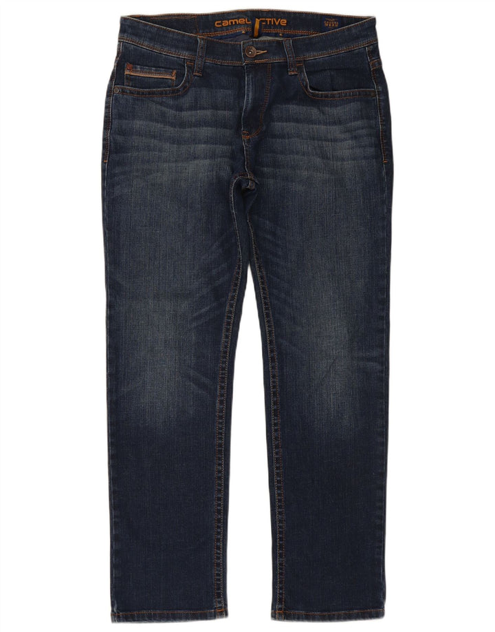 Camel Active Herren Hudson Straight Jeans W34 L30 Marineblaue Baumwolle